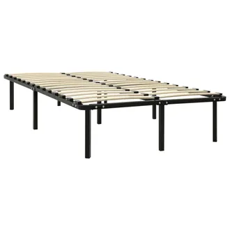 vidaXL Estructura De Cama Sin Colch&oacute;n Metal Negro 180x200 Cm Vidaxl