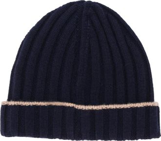 Brunello Cucinelli Ribbed-knit Cashmere Beanie Hat