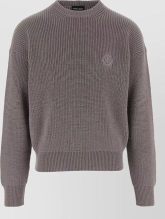 Giorgio Armani ribbed wool crew neck jumper