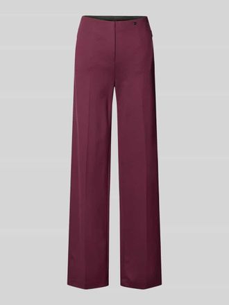 Marc Cain Hose aus Viskose-Mix mit Rei&szlig;verschlusstaschen in Bordeaux, Gr&ouml;&szlig;e 34
