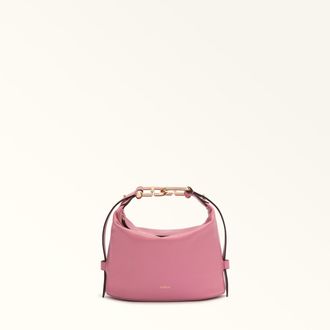 Furla Nuvola Borsa Mini Blush Pink Rosa Pelle Di Vitello Claris Lux Donna