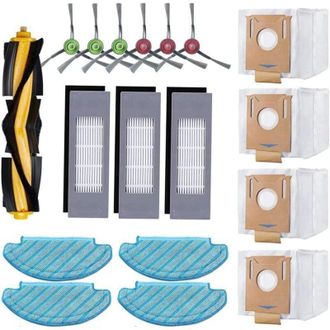 OEM Juego De 18 Accesorios De Repuesto Para Aspiradoras Ecovacs Deebot N8/ N8+/ N8 Pro/ N8 Pro+/ Ozmo T8/ T8+/ T8 Aivi/ T8 Aivi+/ T9/ T9+, 4 Pa&ntilde;os De Limp
