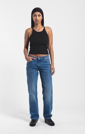 Dr. Denim Arch Mid Straight Jeans in Bay Mid Used at Nordstrom, Size 27