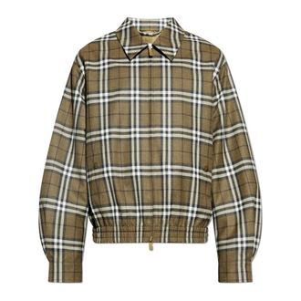 Burberry Heren, Jassen, Groen, Maat: XL Wol