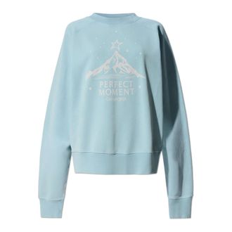 Perfect Moment Sweatshirts, female, Blue, Size: M Vintage-Effect Sweatshirt