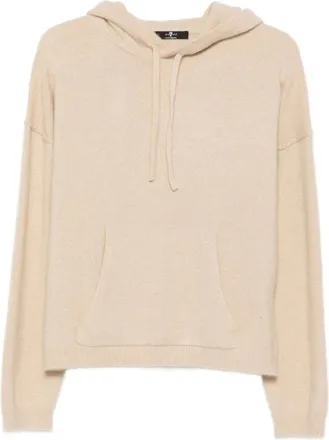 7 For All Mankind Mujer, Sudaderas, Beige, Talla: S