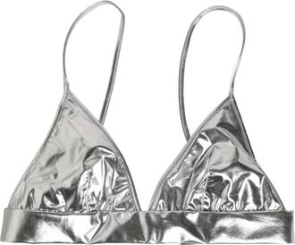 Dolce & Gabbana Bras, female, Gray, Size: XS Cropped Top