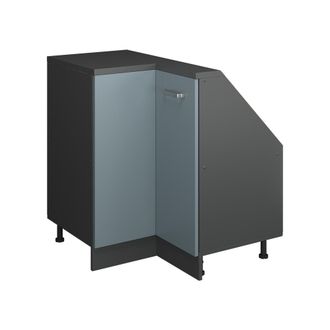 Vicco Armario Para Techo Inclinado Armario De Esquina Rion, Gris Azulado/antracita, 75.6 X 81.6 Cm Con 1 Puerta, Vicco