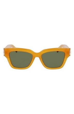 Longchamp 53mm Gradient Modified Rectangular Sunglasses in Honey at Nordstrom Rack