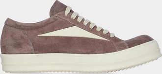 DRKSHDW RICK OWENS Suede & Leather Low-Top Sneakers