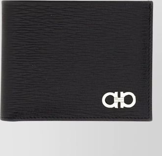 Ferragamo leather bifold wallet textured design
