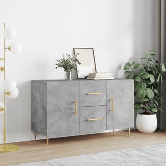 vidaXL Aparador De Madera De Ingenier&iacute;a Gris Hormig&oacute;n 100x36x60 Cm Vidaxl