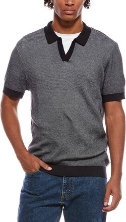 Onia Textured Johnny Collar Polo Shirt