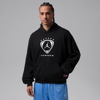 Nike Jordan Mens Jordan Brooklyn Fleece Pullover Hoodie in Black | IM8993-010