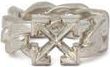 Off-white Mens Arrow Chain Ring in Silver at Nordstrom, Size 10
