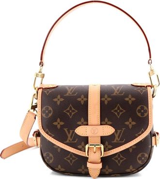 Louis Vuitton Saumur Handbag Monogram Canvas BB crossbody bag - Brown
