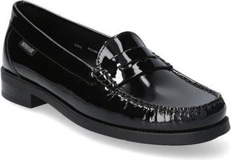 Mephisto Neda Penny Loafer in Black Patent at Nordstrom, Size 6.5