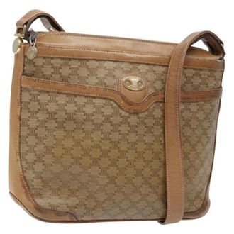 Celine Pre-owned Leather celine-bags - Dames - Pre-owned - Beige - Maat: ONE Size Leer