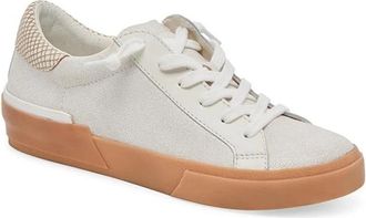 Dolce Vita Zina Sneakers Women Ivory Leather Low Top Lifestyle Shoes HTAT1085