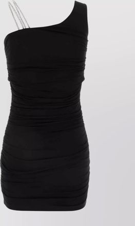 Off-white stretch mini dress