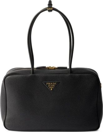 Prada Borsa tote grande in pelle - Nero