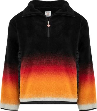 Casablanca Felpa con effetto schiarito e zip - Nero