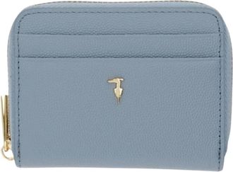 Trussardi Cameo Portemonnee met rits - Dames - Portefeuilles - Blauw - ONE Size - Leer - Accessoires