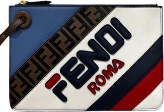 Fendi Multi-Color Leather Clutch Bag (Pre-Owned)