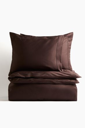 H&M Doppelbettw&auml;sche aus &auml;gyptischer Baumwolle - Brown