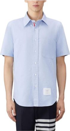 Thom Browne Short Sleeve Shirt Blue MWS239E-F0313-480