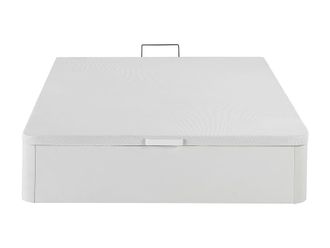 VENTE-UNIQUE.COM Somier con canap&eacute; abatible madera blanco