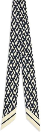 Valentino Garavani Womens Blue Silk Scarf