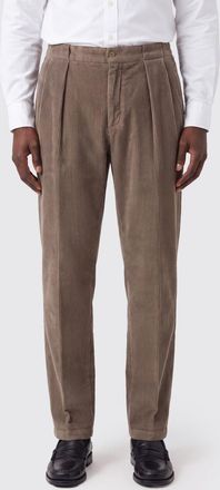 BRIGLIA 1949 Pantaloni chino in velluto a coste con pince e vestibilit&agrave; slim