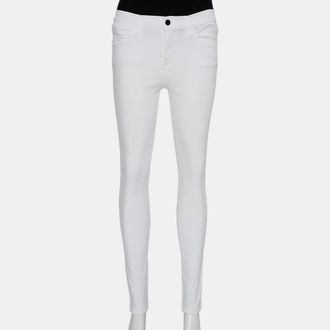 Frame Denim Frame White Denim High Skinny Blanc Jeans