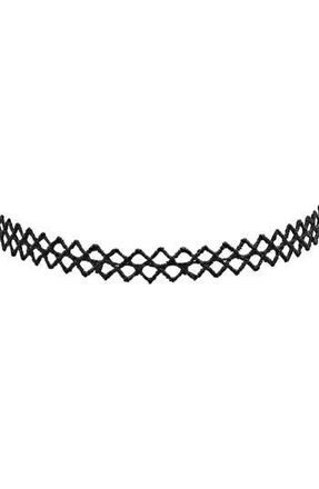 Steeltime Lattice Choker Necklace in Black at Nordstrom Rack