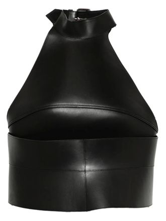 Monse leather halter top - Black