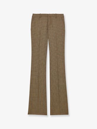Saint Laurent Pantaloni in lana certificata Principe di Galles - SAINT LAURENT - gender_Woman