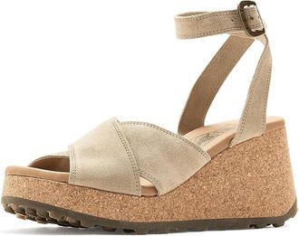 FLY London Dony440fly Womens Sandals Taupe : EU 41 (US Womens 10-10.5) M, Suede