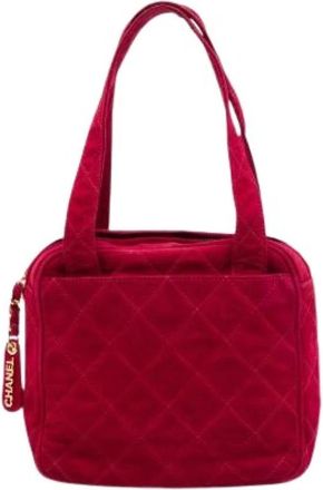 Chanel Pre-owned Suede chanel-bags - Dames - Vintage Handtas - Rood - ONE Size - Vintage