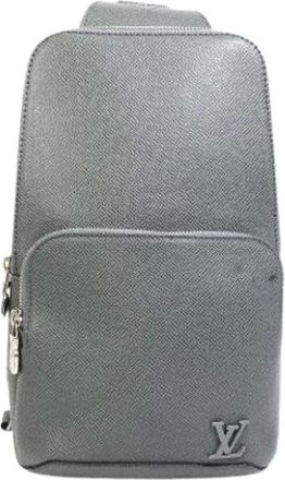 Louis Vuitton Pre-owned Cross Body Bags, male, Gray, Size: ONE SIZE Pre-owned Leather louis-vuitton-bags