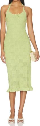 Amanda Uprichard Milena Dress In Pistachio