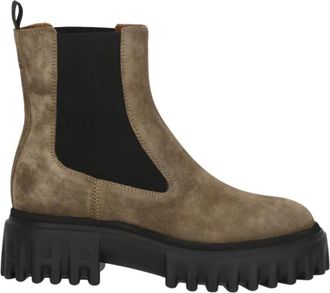 Hogan H700 Chelsea Boot - Dames - Chelseaboots - Bruin - 36 1/2 EU - Leer - Schoenen
