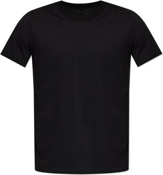 Rick Owens Short Level T-Shirt - Heren - T-shirts - Zwart - XL - Katoen - Tops