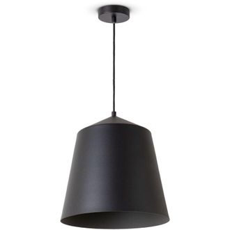 Paco Home Paco Home - L&aacute;mpara Colgante Sal&oacute;n Suspensi&oacute;n Mesa Comer Cocina Pantalla Industrial L&aacute;mpara Colgante - Negro, Gris (&oslash;32.5 Cm)