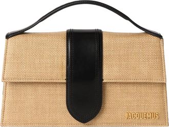 Jacquemus Womens Le Grand Bambino Raffia Bag - Beige Cotton - One Size