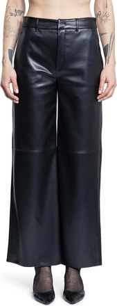 Max Mara Coated Nylon Wide Leg Trousers