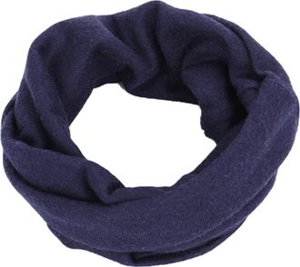 Generic Womens Stretchy Scarf Light Weight Matching Ribbed Winter Warm Jersey Knit Circle Wrap Solid Color Loop Winter Neck Scarf for Women Men Navy