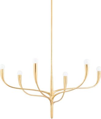 Hudson Valley Lighting Labra Araña de 6 luces Oro, 2500K