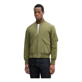 Benetton Bomberjack - Heren - Bomber jackets - Groen - L - Polyester - Jassen
