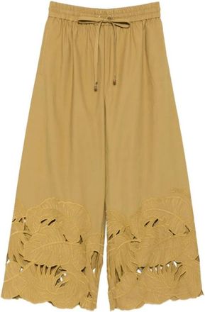 Zimmermann Broeken, Dames, Groen, XS, Wide Broeken